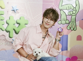 鼓鼓呂思緯擔任JINS動物友好大使 攜手毛小孩呂小柱首度公開亮相