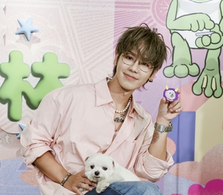 鼓鼓呂思緯擔任JINS動物友好大使 攜手毛小孩呂小柱首度公開亮相