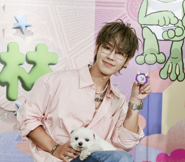 鼓鼓呂思緯擔任JINS動物友好大使 攜手毛小孩呂小柱首度公開亮相